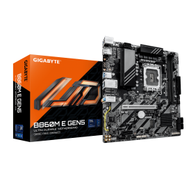 Gigabyte B860M E GEN5 | Processor family Intel | Processor socket LGA1851 | DDR5 | Number of SATA connectors 4 | Supported hard disk drive interfaces SATA, M.2