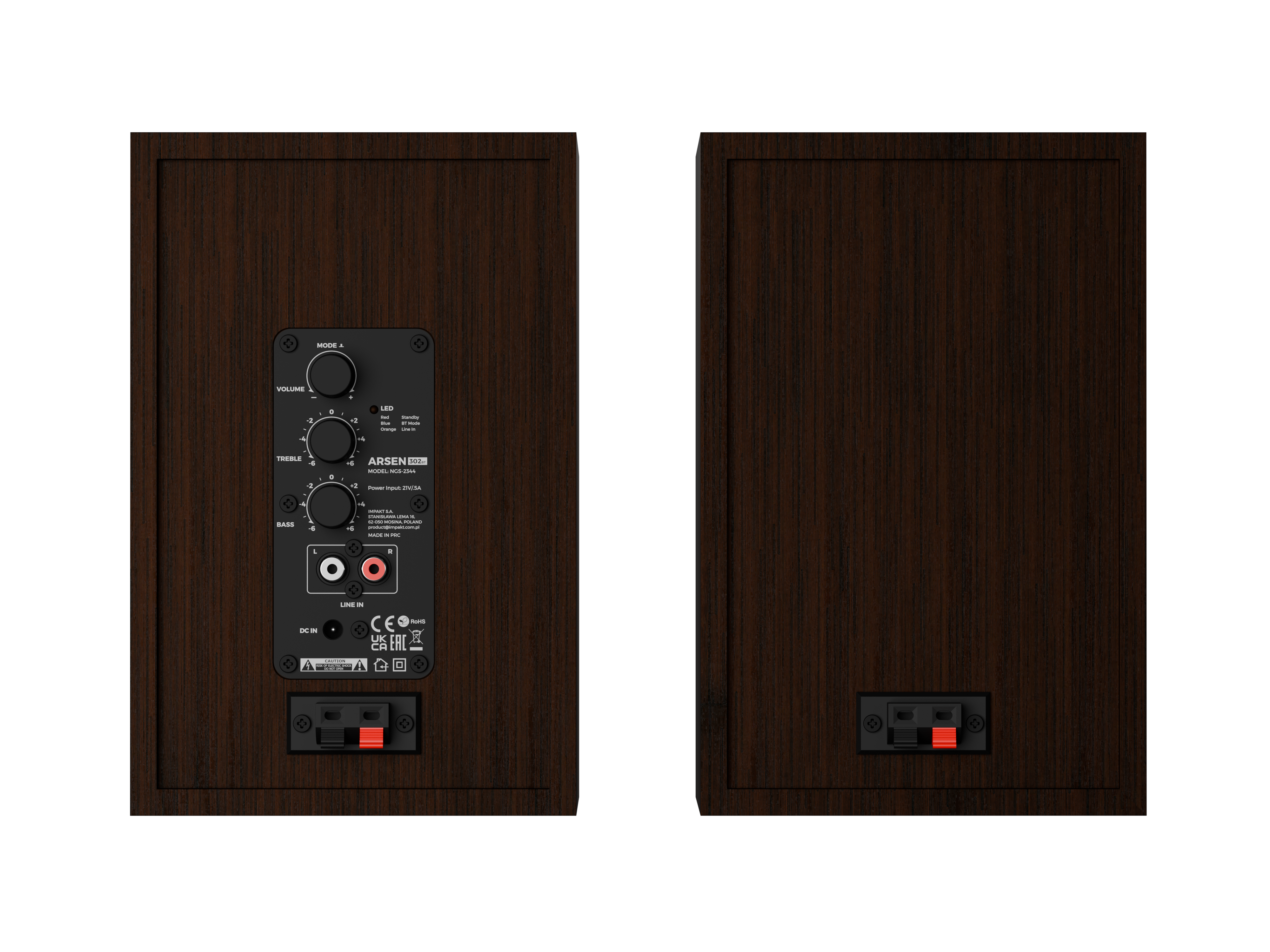 Genesis Speakers | Arsen 302BT | 20 W | Bluetooth | Wireless connection | Brown