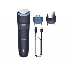 Philips BT3665/15 Series 3000 Beard Trimmer, Wet and Dry, Blue | Philips