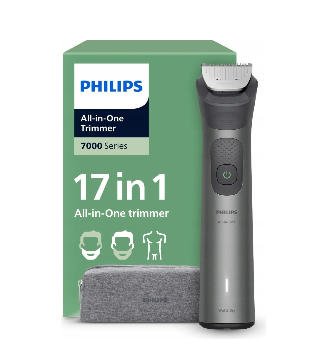 Philips Trimmer | All-in-One Series 7000 MG7941 | Cordless | Number of length steps 22 | Grey