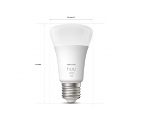 Hue W Starter Kit 9,5W A60 E27, 3pcs, Bridge, Switch | E27 | 9.5 W | Warm White 2700K | Bluetooth and Zigbee