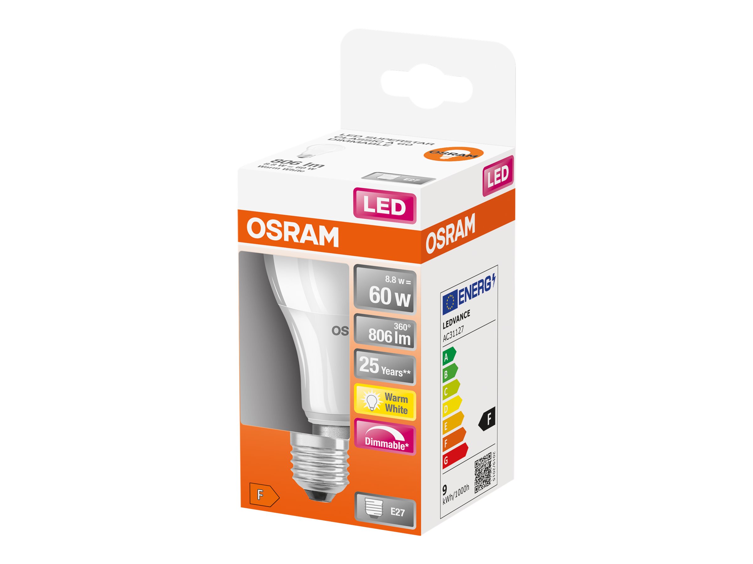 Parathom Classic LED | E27 | 8.8 W | Warm White