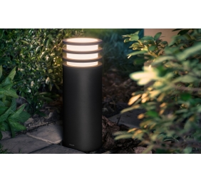 Philips Hue Lucca Outdoor Pedestal Lantern | E27 | 9 W | Warm white