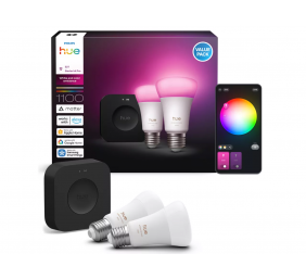 Philips Hue WCA A60 2KIT Pro EU | E27 | White and colored light | Bluetooth and Zigbee