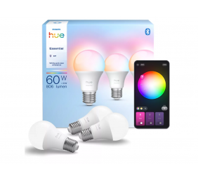 Philips Hue E WCA 806 A60 3P EU | E27 | 8 W | 16 million colours, White and colour light | Bluetooth and Zigbee