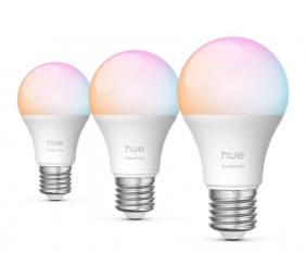 Philips Hue E WCA 806 A60 3P EU | E27 | 8 W | 16 million colours, White and colour light | Bluetooth and Zigbee