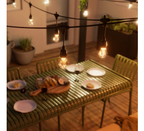 Nanoleaf Essentials Matter Smart Multicolour Outdoor String Lights Starter Kit 30m | 16M+