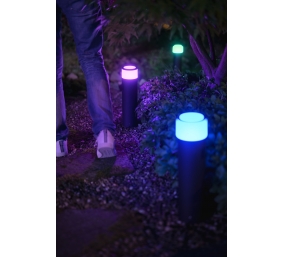 Philips Hue WCA Calla Outdoor Large Bollard, Black | 8 W | 2000-6500 Hue White Colour Ambiance