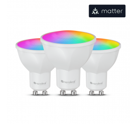 Nanoleaf Essentials Matter Wi-Fi Smart Bulb, 3pcs | GU10 | RGBCW