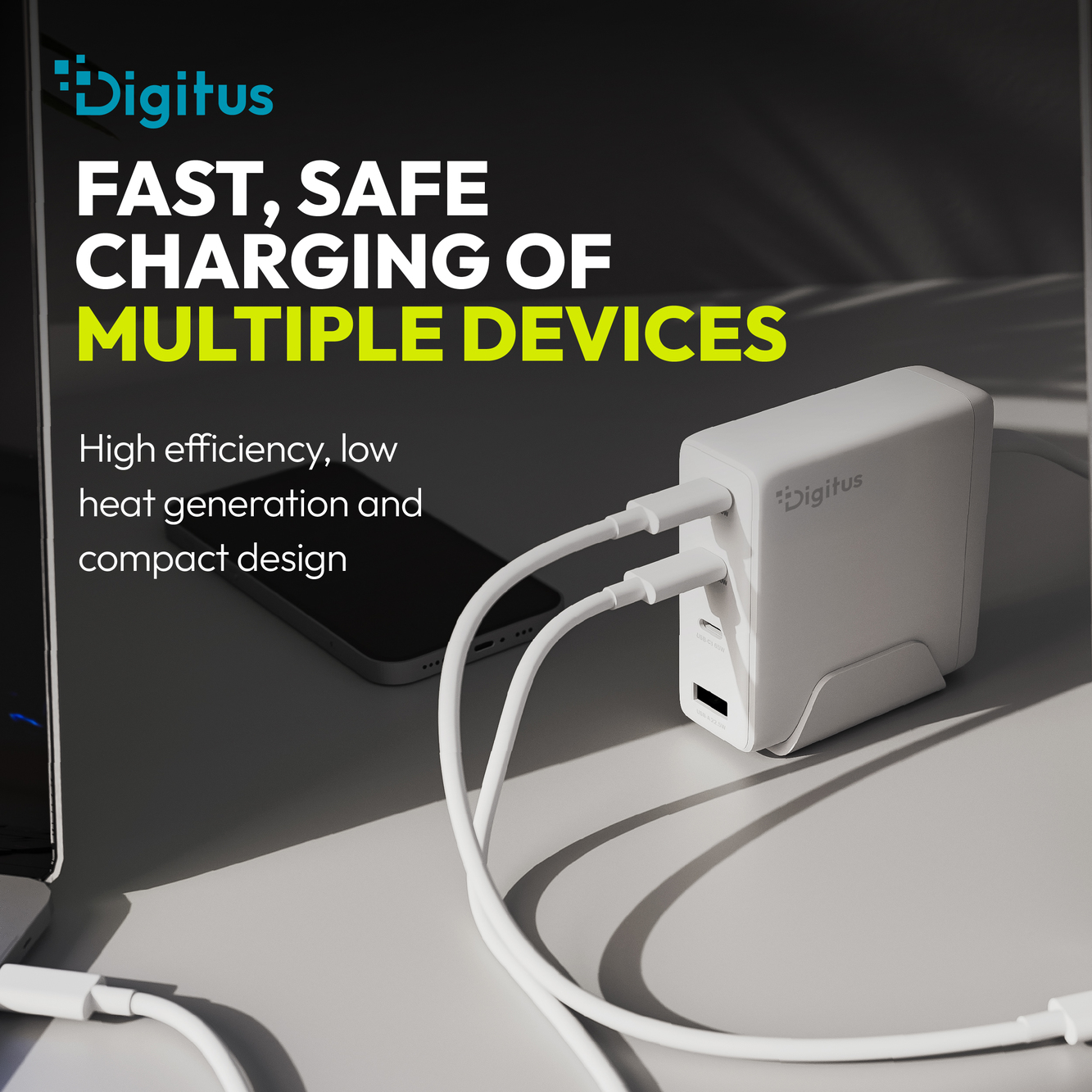 Digitus USB GaN Charger 140W, 3x USB-C, 1x USB-A | DA-10305