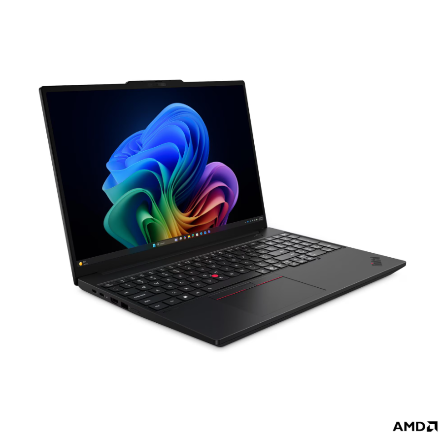 Lenovo ThinkPad T16 G5 AMD | Black | 16 " | IPS | WUXGA | 1920 x 1200 pixels | Anti-glare | AMD Ryzen 5 PRO | 215 | 16 GB | SODIMM DDR5 | Solid-state drive capacity 512 GB | AMD Radeon 740M Graphics | Windows 11 Pro | 802.11be | Bluetooth version 5.4 | Ke
