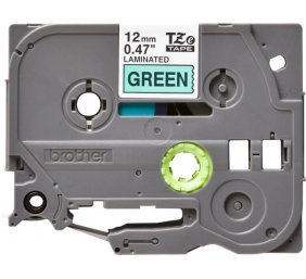 Brother TZe-731 (TZe731) Laminuotos ženklinimo juostos kasetė 12mm 8m, Black on Green
