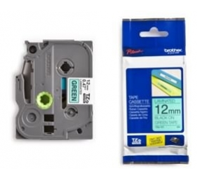 Brother TZe-731 (TZe731) Laminuotos ženklinimo juostos kasetė 12mm 8m, Black on Green