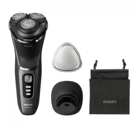Philips 3000 Series S3343/13 Wet &amp; Dry Barzdaskutė, Dark Black