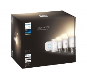 Hue W Starter Kit 9,5W A60 E27, 3pcs, Bridge, Switch | E27 | 9.5 W | Warm White 2700K | Bluetooth and Zigbee