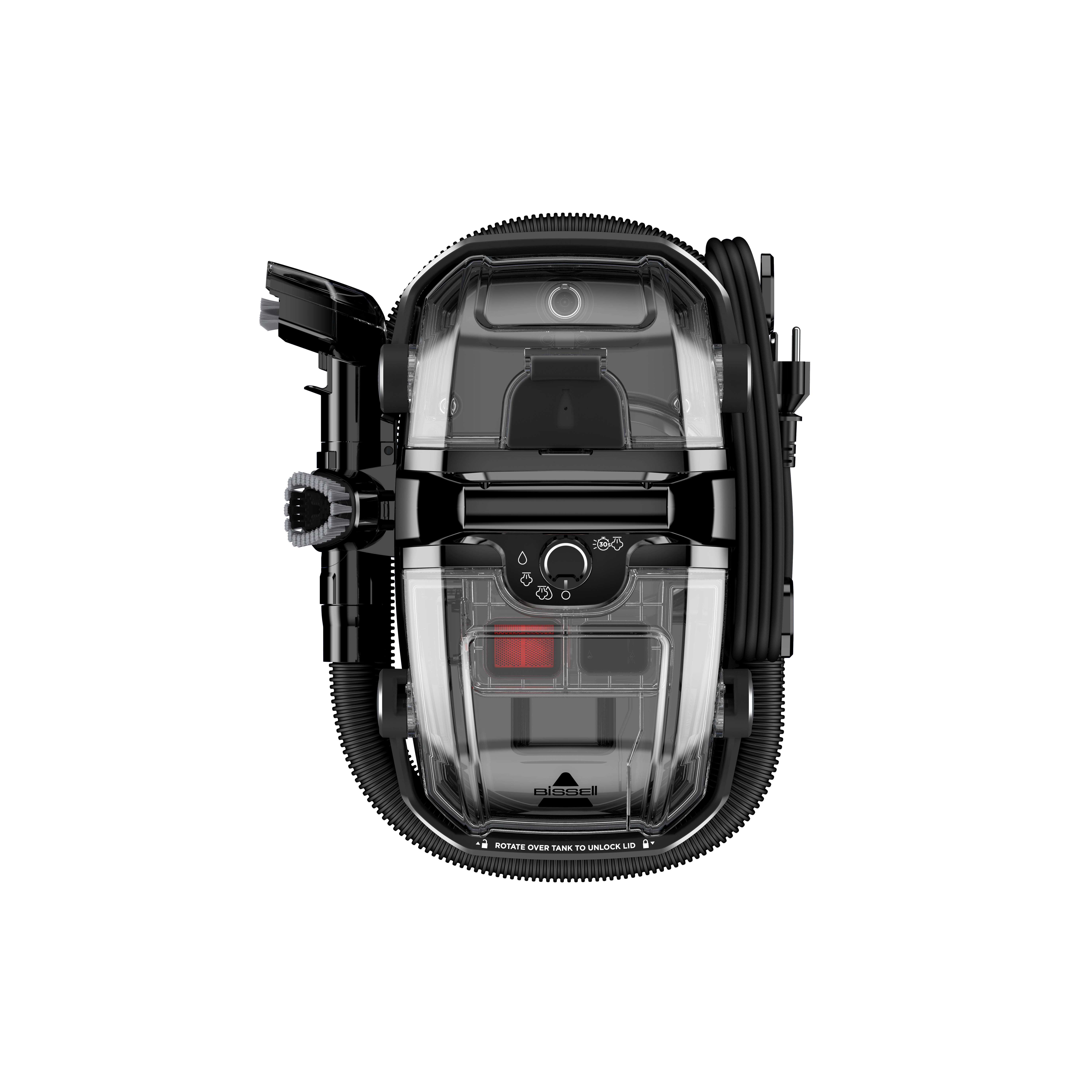 Bissell | Portable Carpet and Upholstery Cleaner | SpotClean HydroSteam Select | Corded operating | Washing function | 1000 W | Black