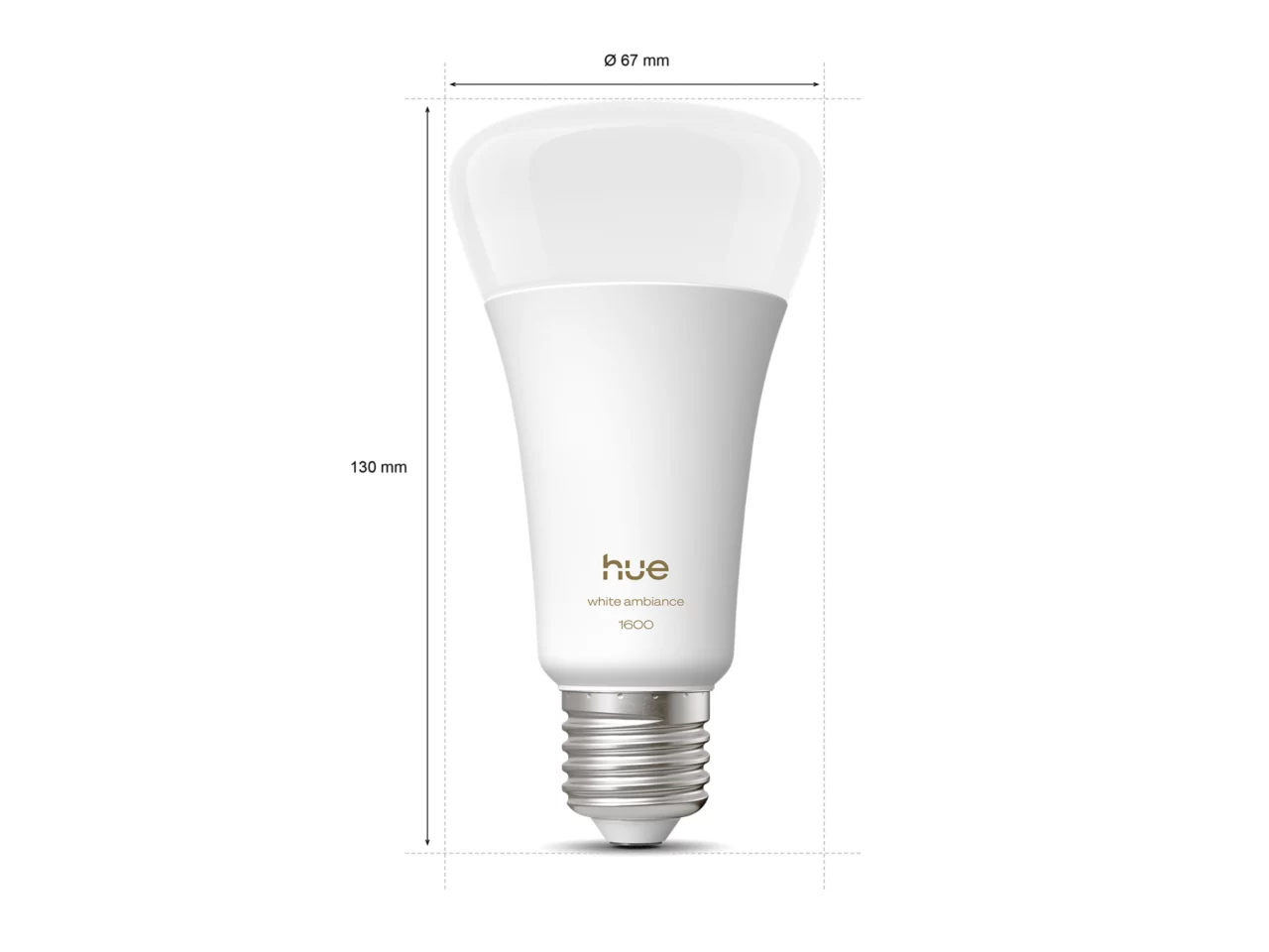 Philips Hue WA 1600 A67 1P EU | E27 | 11.8 W | White and colour light | Bluetooth and Zigbee
