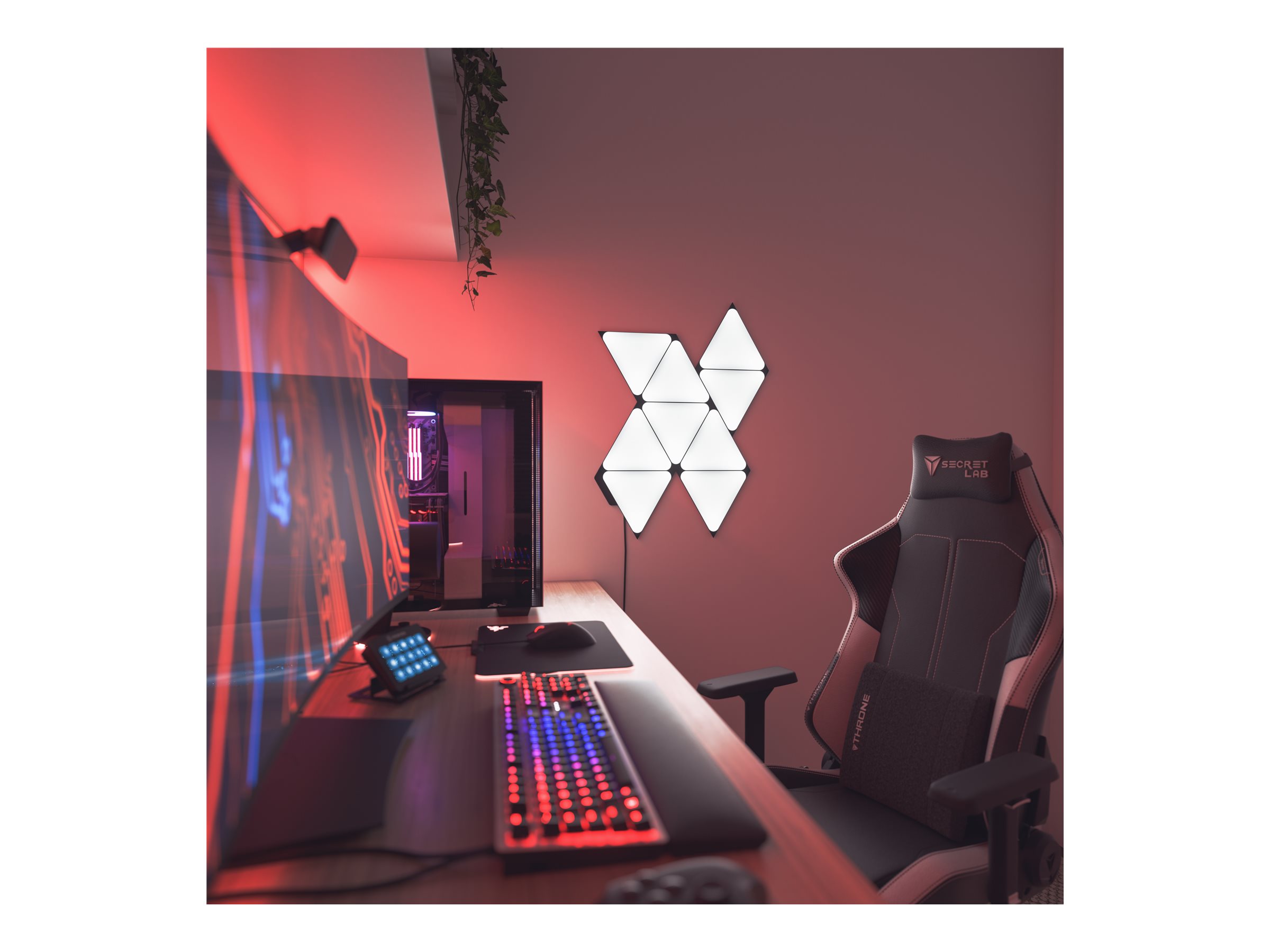 Nanoleaf | Shapes Black Triangles Starter Kit (9 panels) | 42 W | WiFi