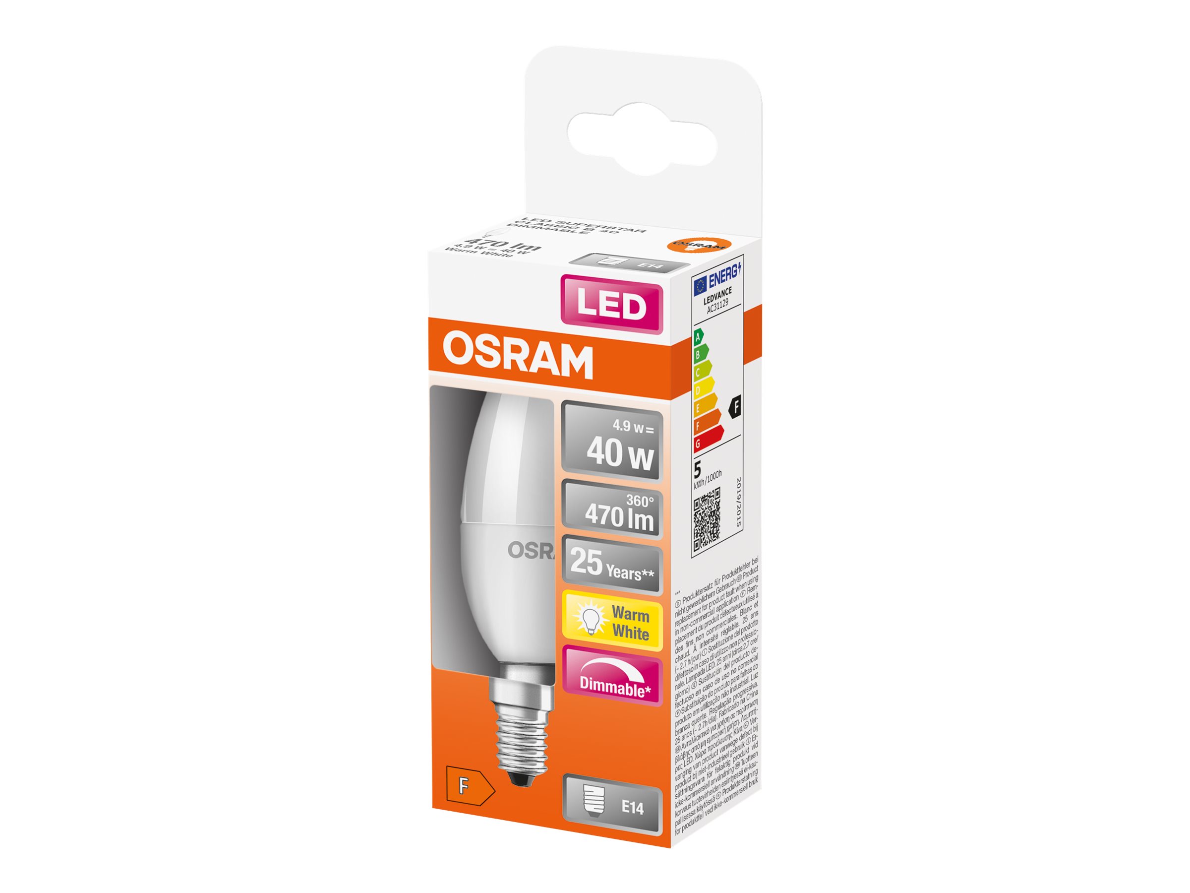 Parathom Classic LED | E14 | 4.9 W | Warm White