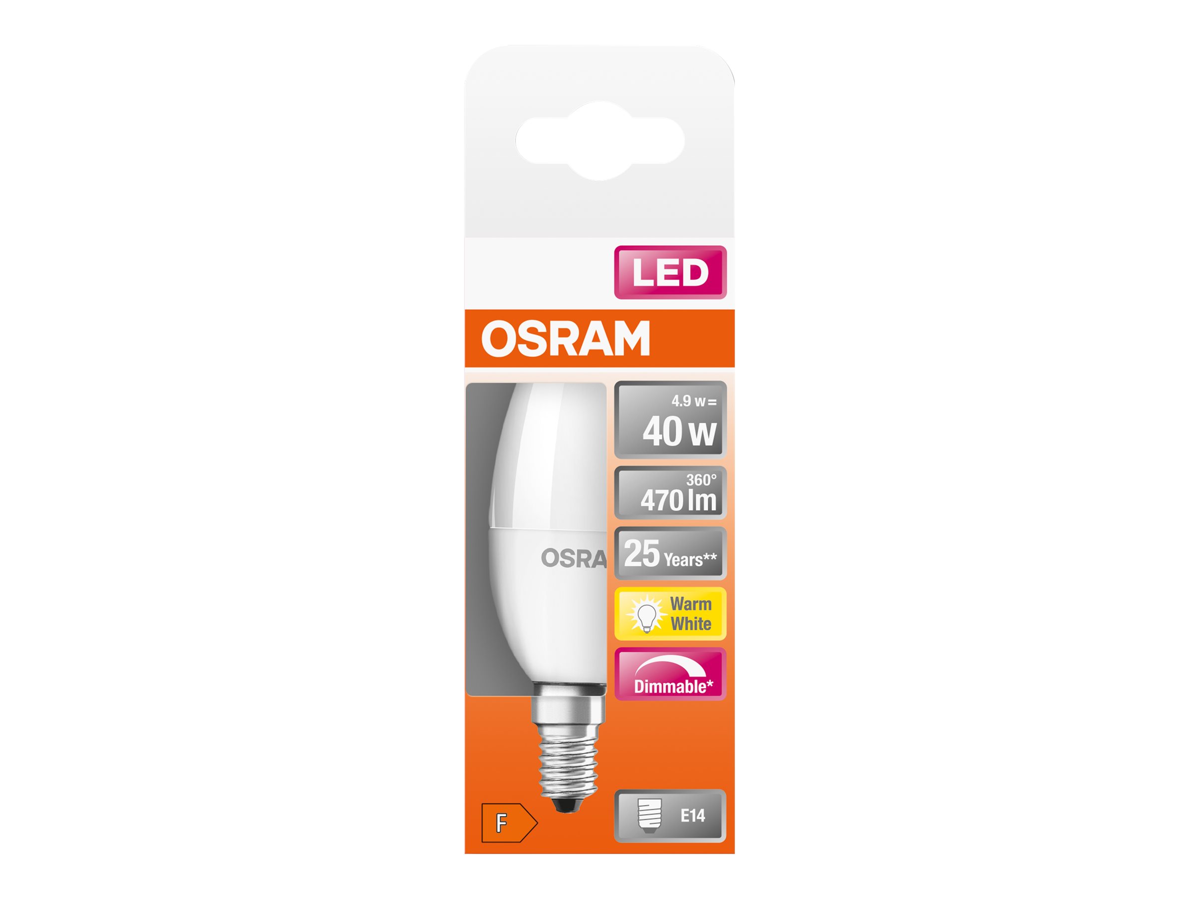 Parathom Classic LED | E14 | 4.9 W | Warm White