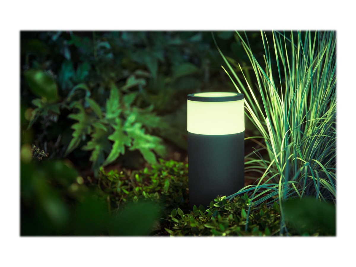 Philips Hue WCA Calla Outdoor Bollard, Black | 8 W | 2000-6500 Hue White Colour Ambiance
