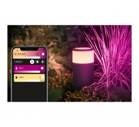 Philips Hue WCA Calla Outdoor Bollard, Black | 8 W | 2000-6500 Hue White Colour Ambiance