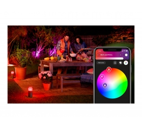 Philips Hue WCA Calla Outdoor Bollard, Black | 8 W | 2000-6500 Hue White Colour Ambiance