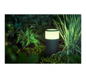 Philips Hue WCA Calla Outdoor Bollard, Black | 8 W | 2000-6500 Hue White Colour Ambiance