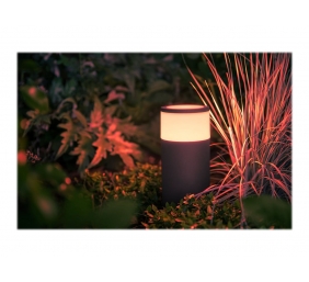 Philips Hue WCA Calla Outdoor Bollard, Black | 8 W | 2000-6500 Hue White Colour Ambiance