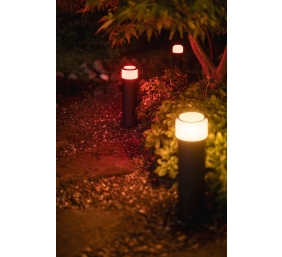 Philips Hue WCA Calla Outdoor Large Bollard, Black | 8 W | 2000-6500 Hue White Colour Ambiance
