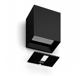 Philips Hue WCA Resonate Outdoor Downward Wall Lantern, Black | 8 W | 2000-6500 Hue White Colour Ambiance