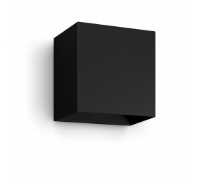 Philips Hue WCA Resonate Outdoor Downward Wall Lantern, Black | 8 W | 2000-6500 Hue White Colour Ambiance