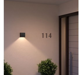 Philips Hue WCA Resonate Outdoor Downward Wall Lantern, Black | 8 W | 2000-6500 Hue White Colour Ambiance