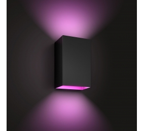 Philips Hue WCA Resonate Outdoor Wall Lantern, Black | 8 W | 2000-6500 Hue White Colour Ambiance