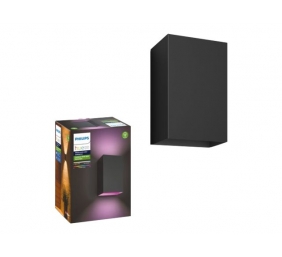 Philips Hue WCA Resonate Outdoor Wall Lantern, Black | 8 W | 2000-6500 Hue White Colour Ambiance