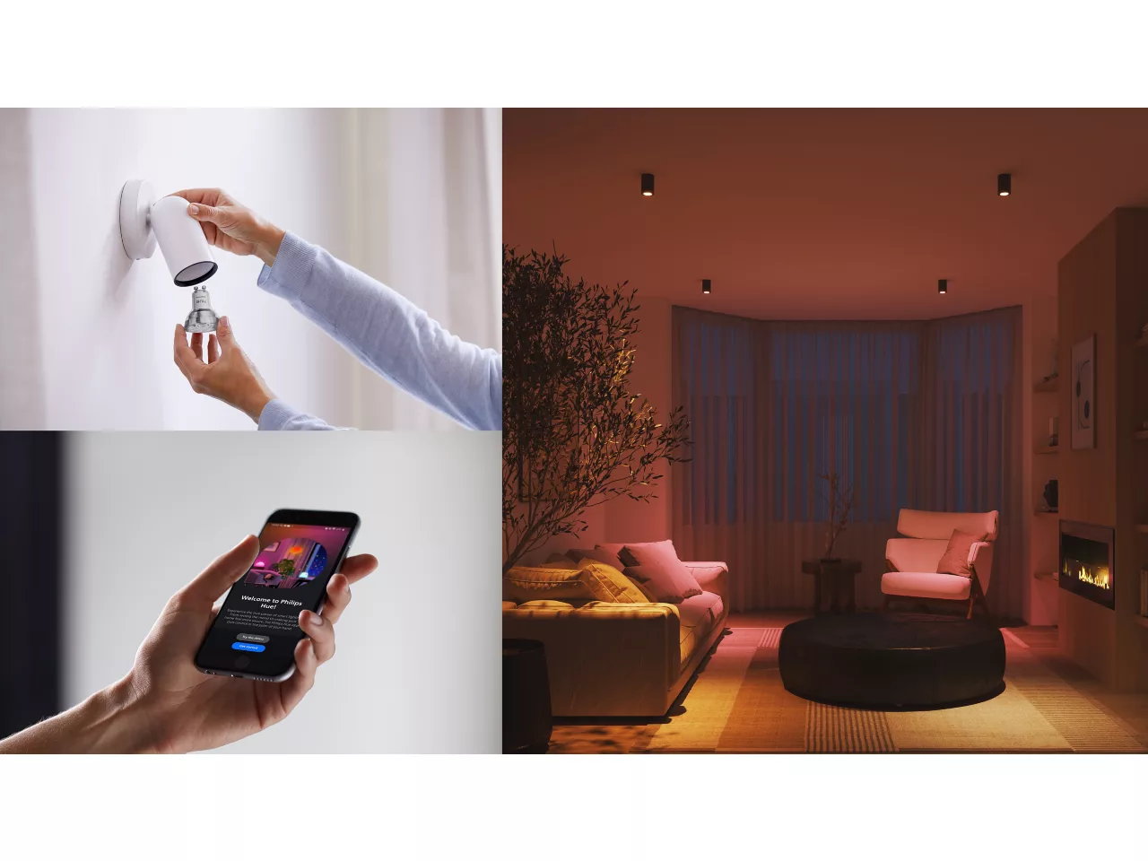 Philips Hue E WCA 345 GU10 3P EU | E27 | 8 W | 16 million colors, White and colored light
