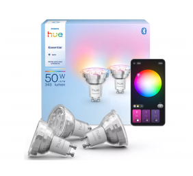 Philips Hue E WCA 345 GU10 3P EU | E27 | 8 W | 16 million colors, White and colored light