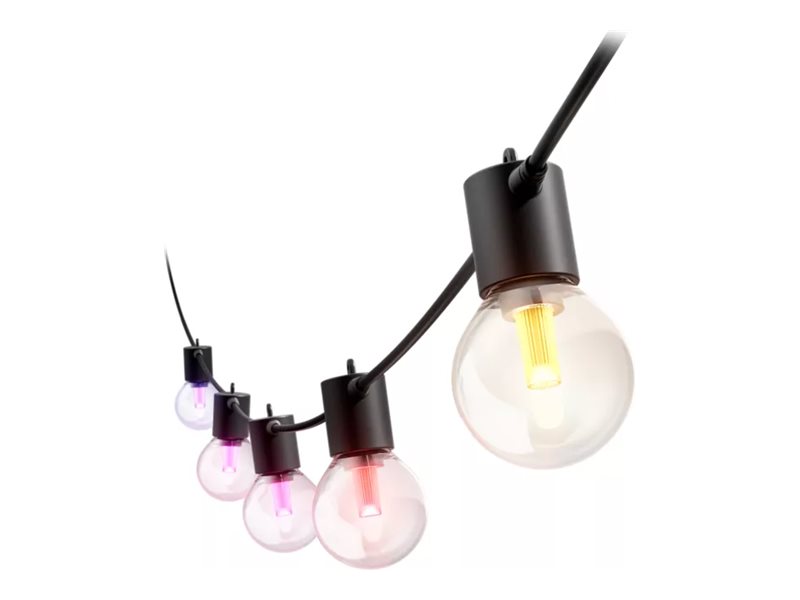 Philips Hue Festavia Globe String Lights for Outdoor Use, 14 m | 30 W | Bluetooth, Zigbee