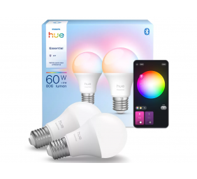 Philips Hue E WCA 806 A60 2P EU | E27 | 8 W | Bluetooth, Zigbee