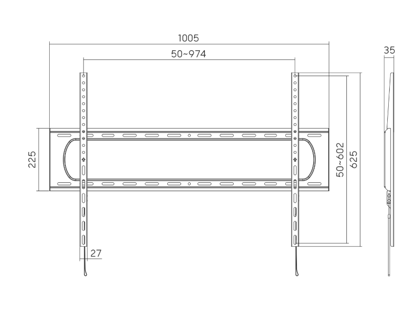 Sunne Wall mount | 60-120-LP Heavy-duty Fixed TV Wall Mount | 60-120 " | Maximum weight (capacity) 120 kg