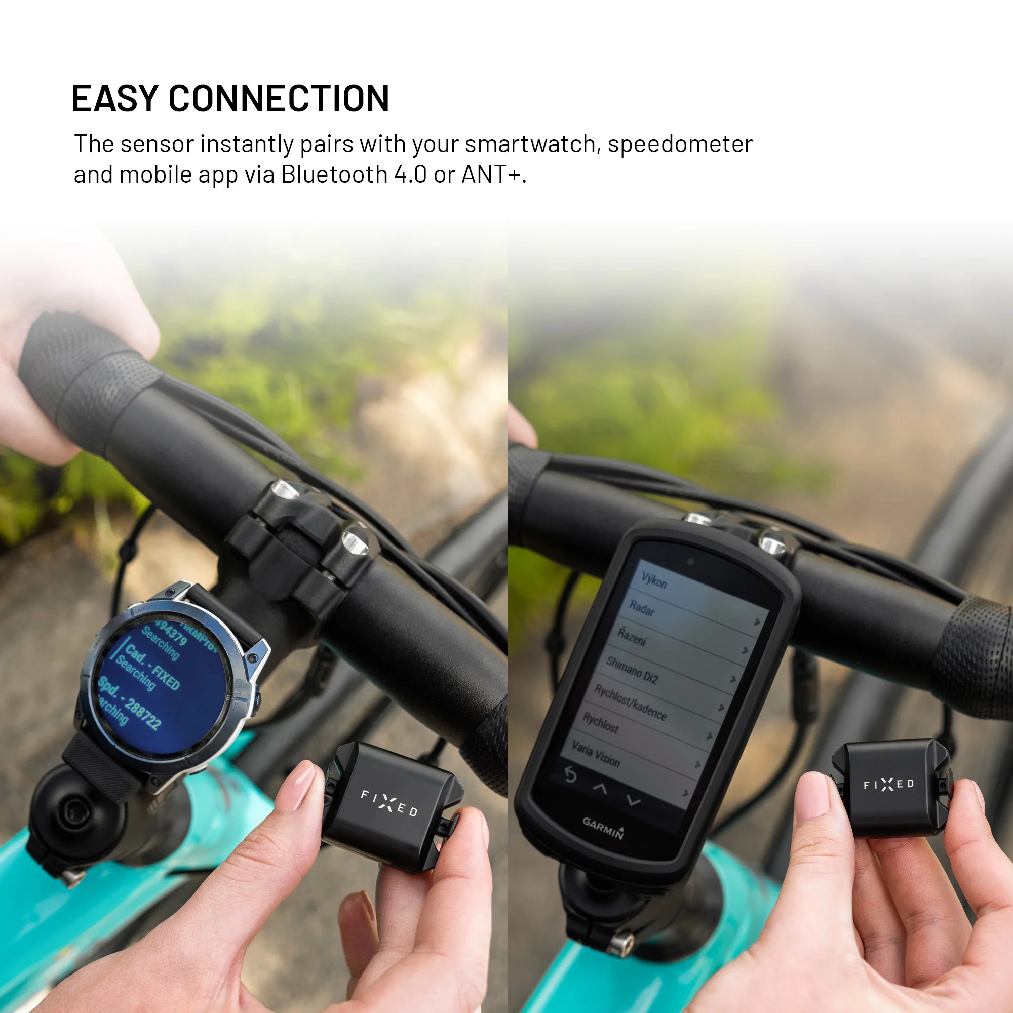 Fixed | Cadence/Speed Sensor Spin | Bluetooth | Black