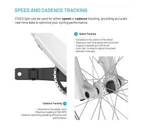 Fixed | Cadence/Speed Sensor Spin | Bluetooth | Black