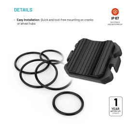 Fixed | Cadence/Speed Sensor Spin | Bluetooth | Black