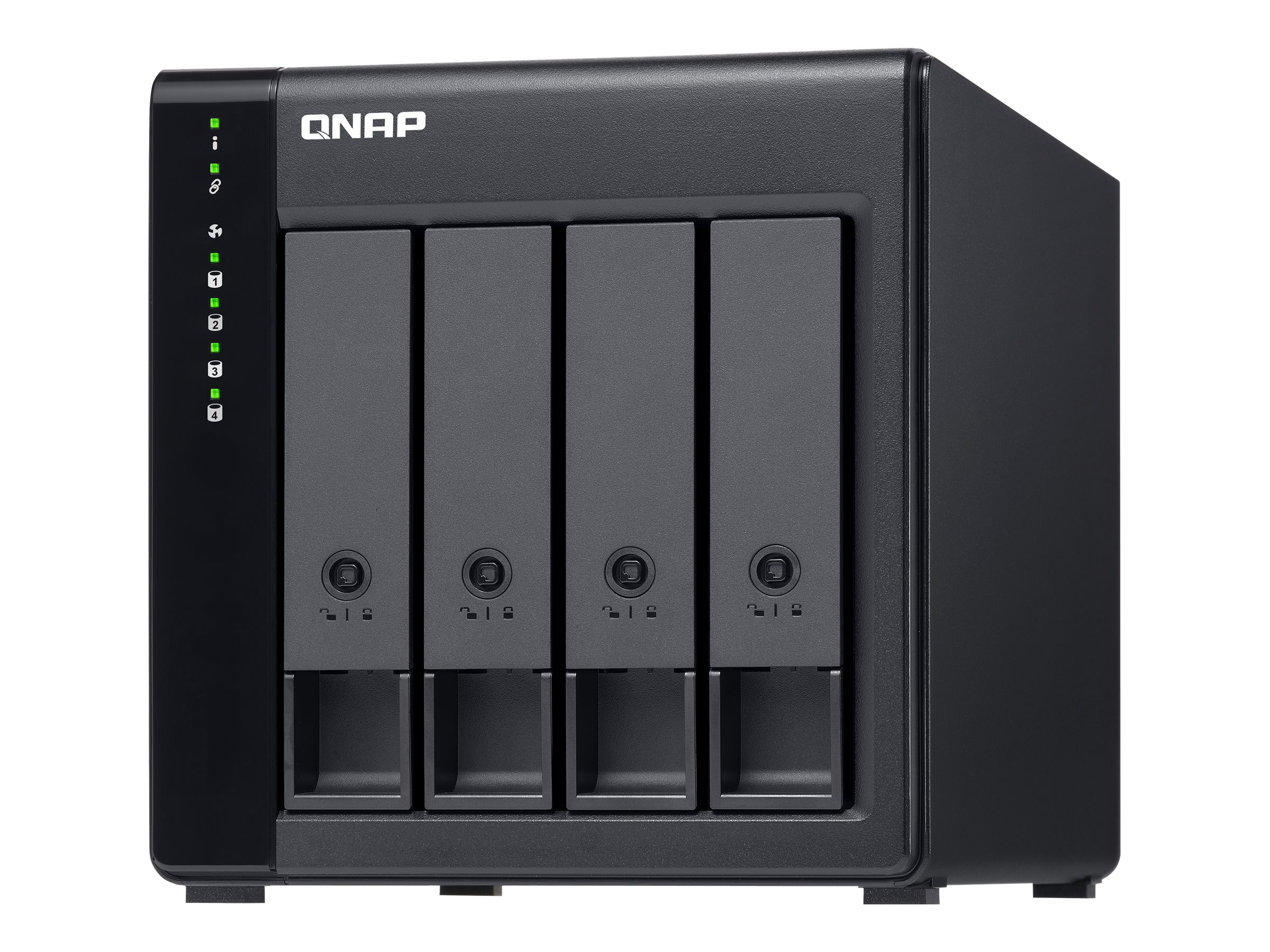 QNAP High-performance Desktop SATA 6Gbps JBOD Storage Enclosure | TL-D400S | Black