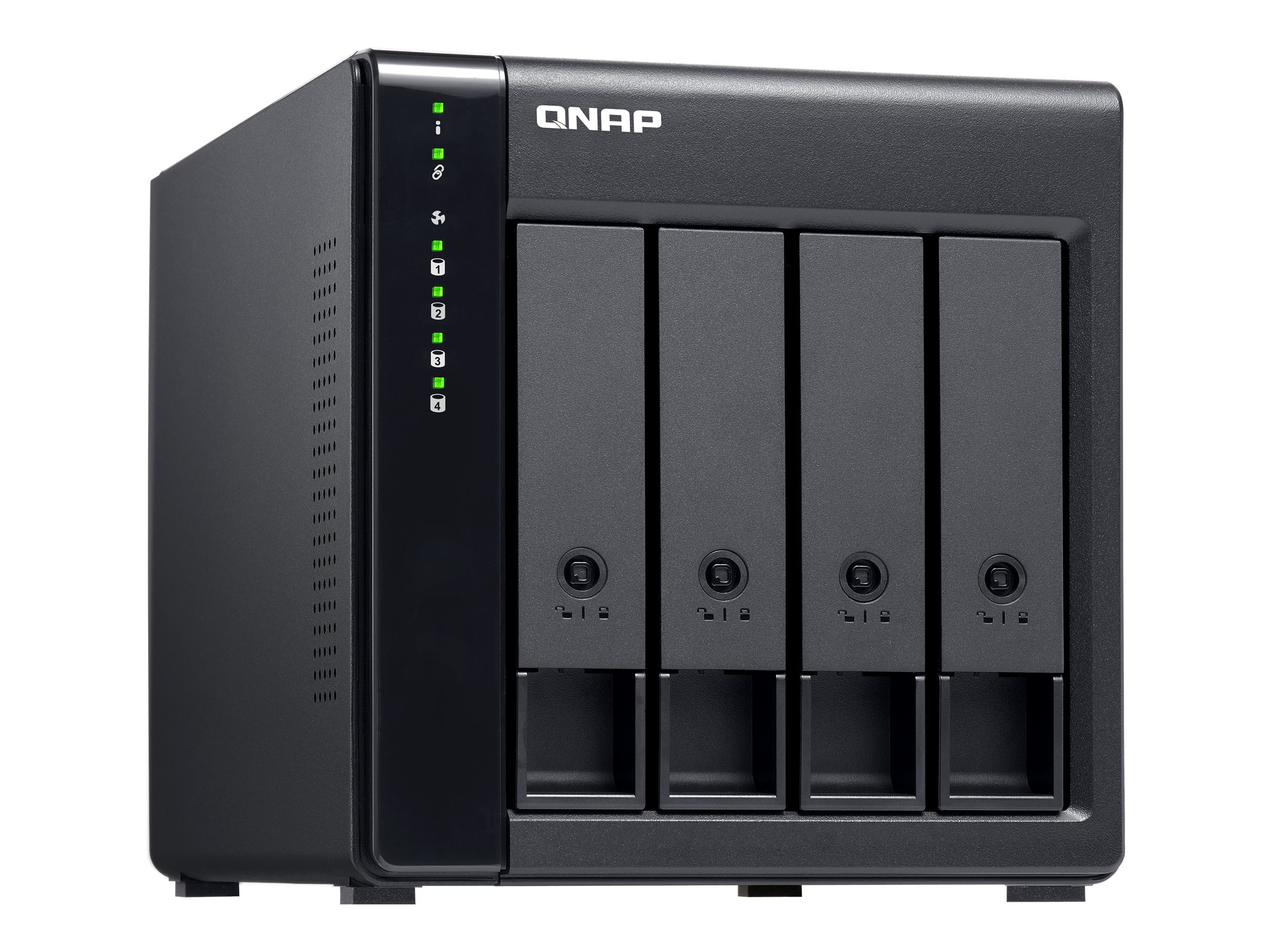 QNAP High-performance Desktop SATA 6Gbps JBOD Storage Enclosure | TL-D400S | Black