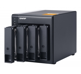 QNAP High-performance Desktop SATA 6Gbps JBOD Storage Enclosure | TL-D400S | Black