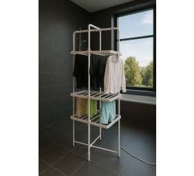 Adler | Foldable Electric Clothes Dryer | AD 7829 | 300 W | Silver/White