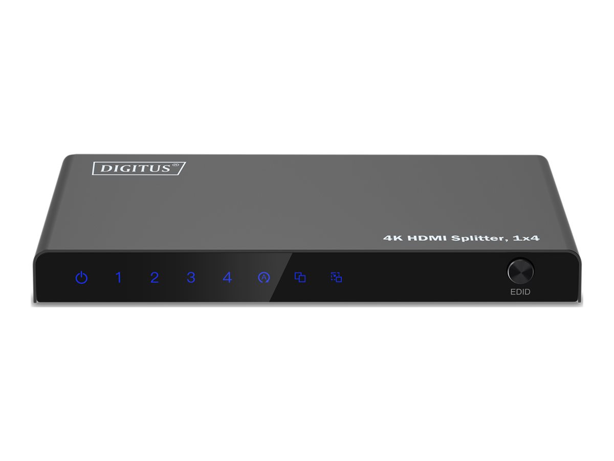 Digitus 4K HDMI Splitter, 1x4 | DS-55337 | Black