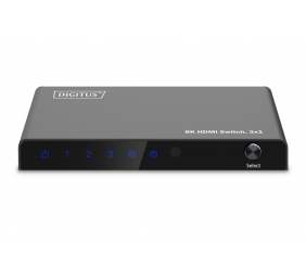 Digitus 8K HDMI Switch, 3x1 | DS-55333 | Black