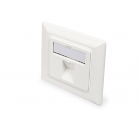 Digitus | Wallplate for Keystone Modules, German type, middle plate 50x50 mm, frame 80x80 mm | DN-93811